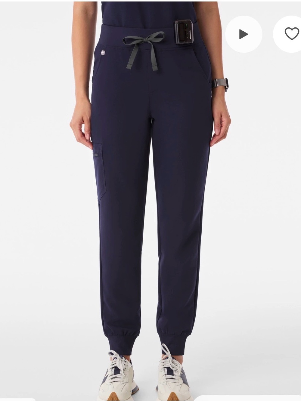 Figs Navy Drawstring Jogger Pants for Women